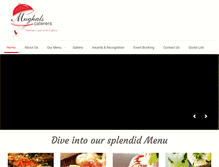 Tablet Screenshot of mughalscaterers.com